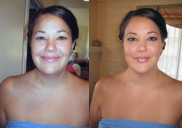 Before and after makeover photo