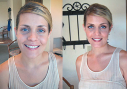 Before and after makeover photo